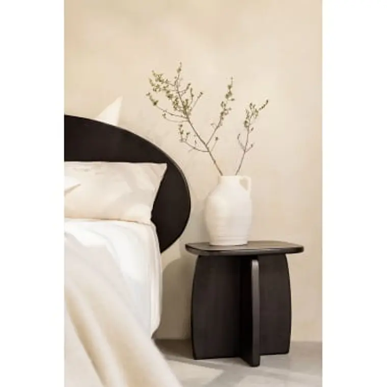 Velador Teral 45x45 cm en madera de mango 9