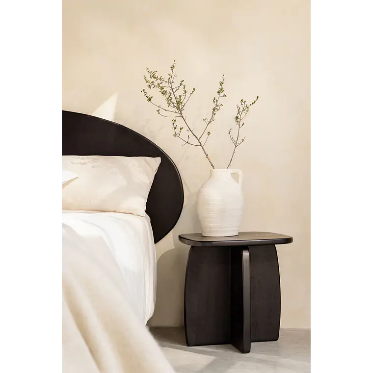 Velador Teral 45x45 cm en madera de mango 10