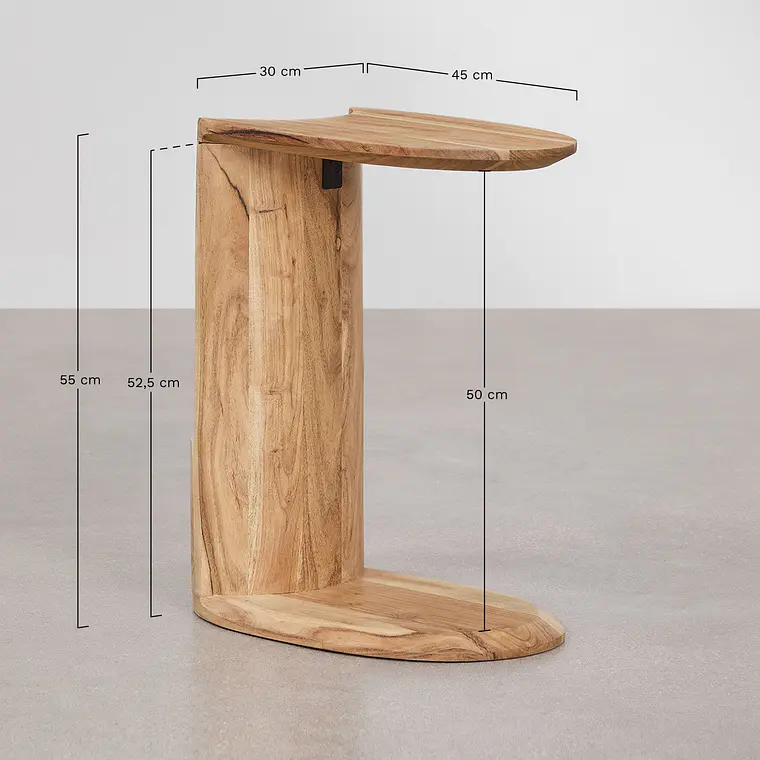 Velador Valira 30x45 cm en madera 11