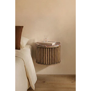 Velador Vireya flotante 40x30 cm en madera de mango