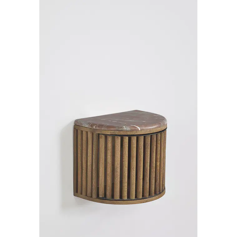 Velador Vireya flotante 40x30 cm en madera de mango 4