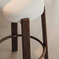 Taburete alto Ylenune en chenilla - Miniatura 3