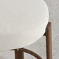 Taburete alto Ylenune en chenilla - Miniatura 5