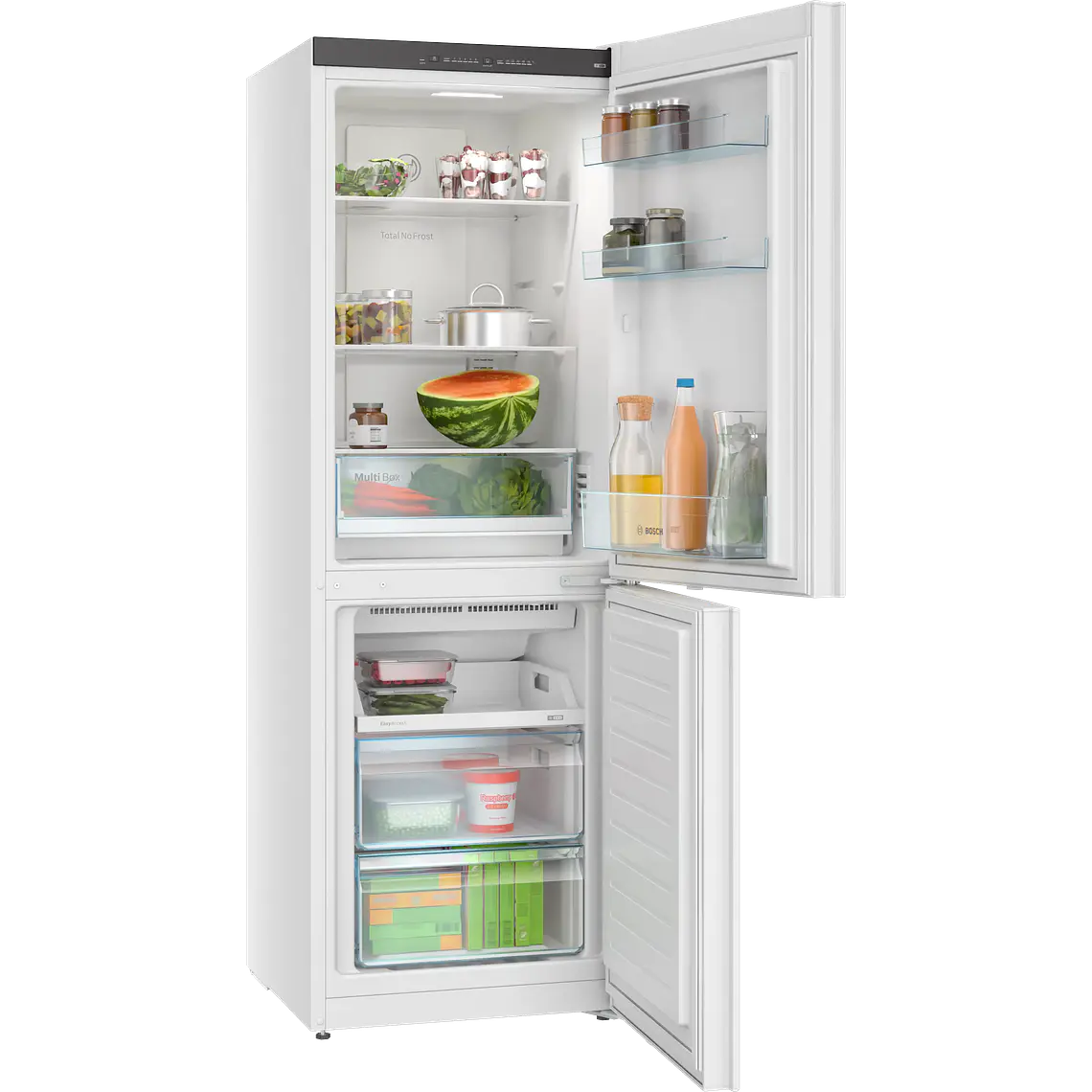 Bosch Serie 2 Refrigerador combinado de libre instalación 175.4 x 61.4 cm Blanco, Total NoFrost · KGN33NWDA 2