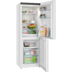 BOSCH Serie 2 Refrigerador combinado de libre instalación 175.4 x 61.4 cm Blanco, Total NoFrost · KGN33NWDA