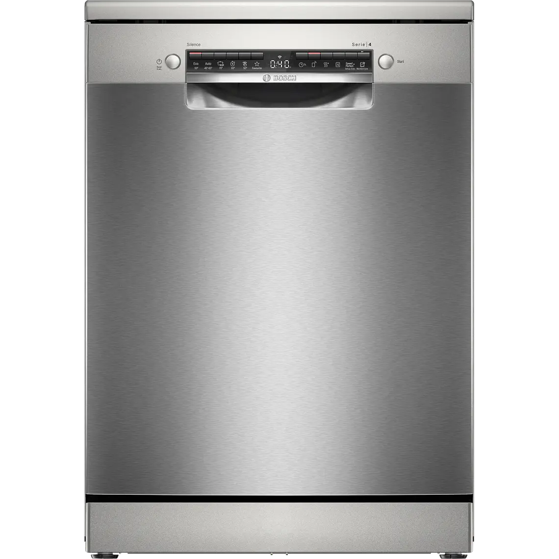 Bosch Serie 4 Lavavajillas de libre instalación 60 cm Acero antihuellas · SMS4HKI07E 1