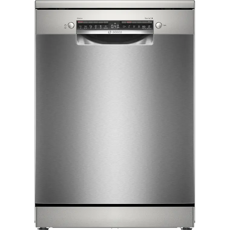 Bosch Serie 4 Lavavajillas de libre instalación 60 cm Acero antihuellas · SMS4HKI07E 1