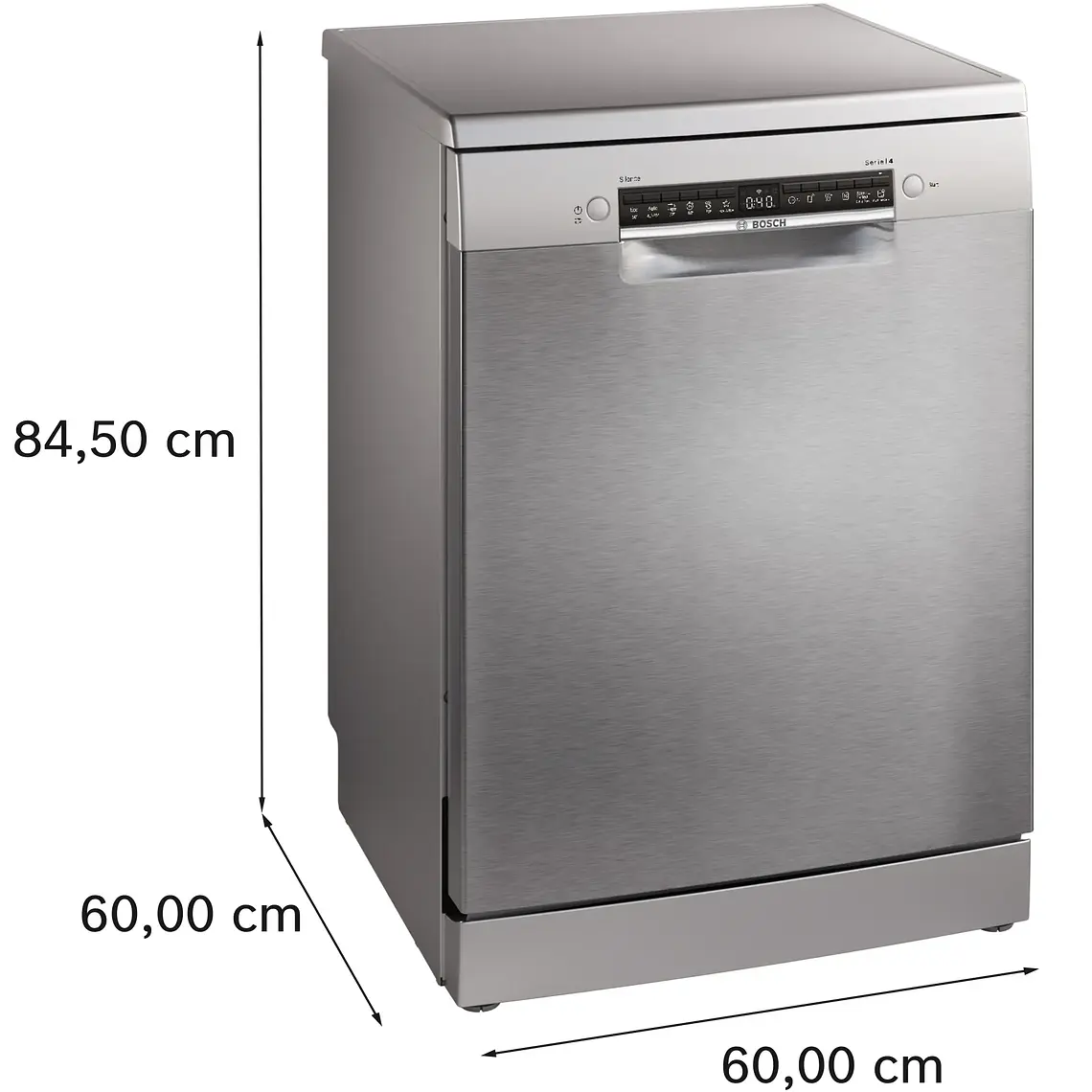 Bosch Serie 4 Lavavajillas de libre instalación 60 cm Acero antihuellas · SMS4HKI07E 4