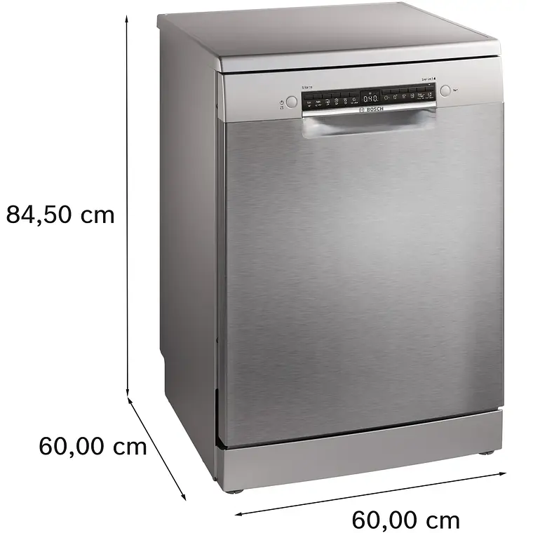 Bosch Serie 4 Lavavajillas de libre instalación 60 cm Acero antihuellas · SMS4HKI07E 4