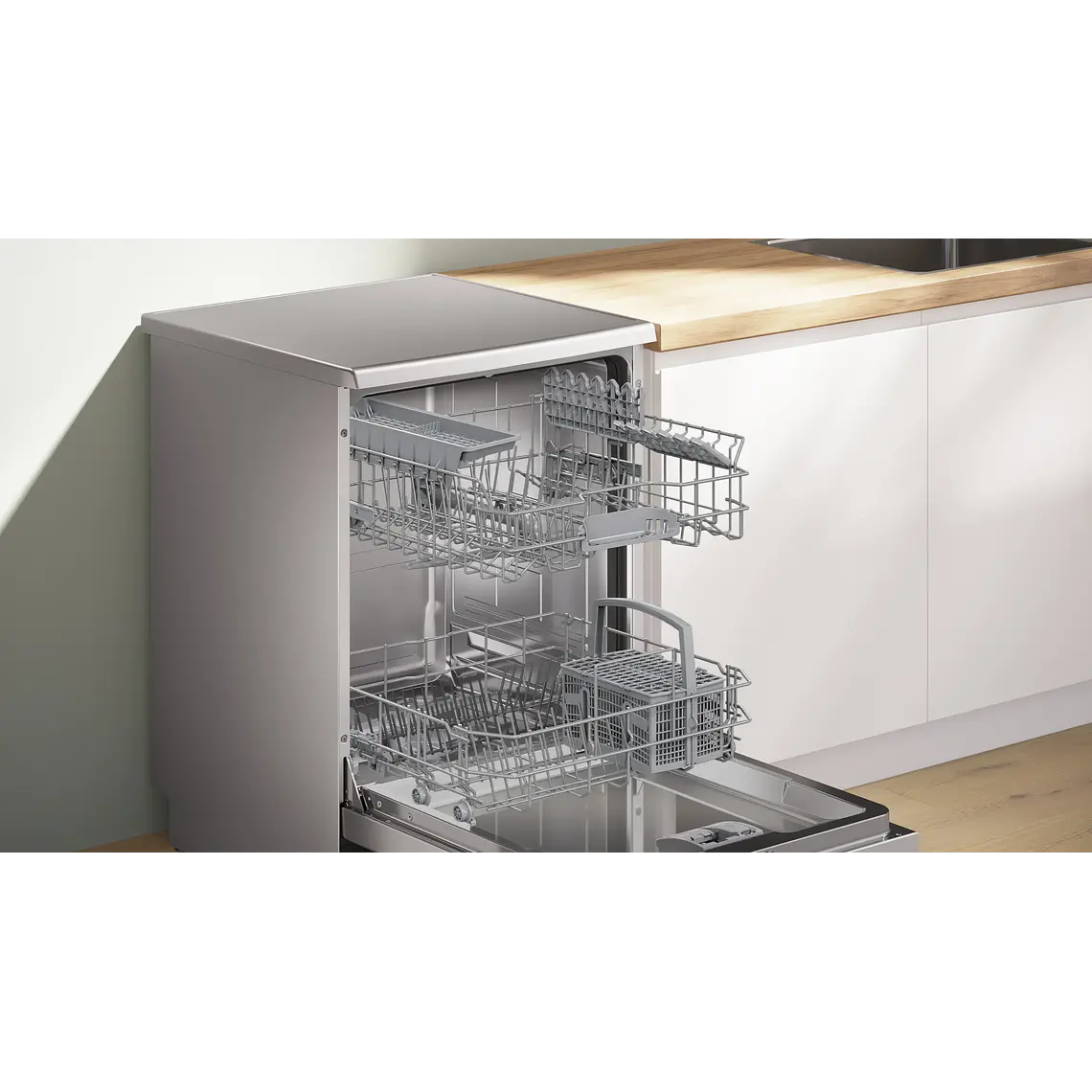 Bosch Serie 4 Lavavajillas de libre instalación 60 cm Acero antihuellas · SMS4HKI07E 6