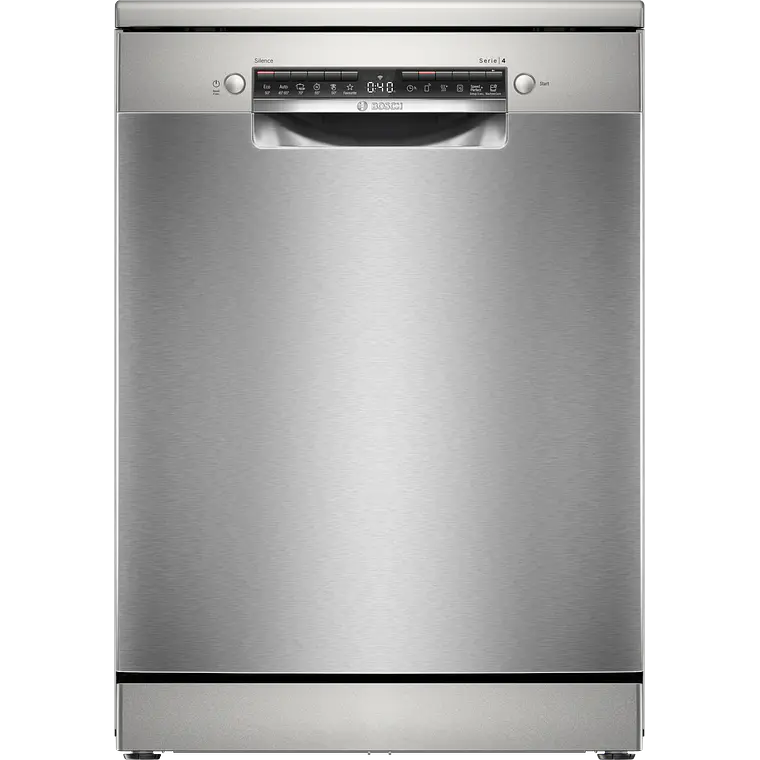 Bosch Serie 4 Lavavajillas de libre instalación 60 cm Acero antihuellas · SMS4HTI03E 1