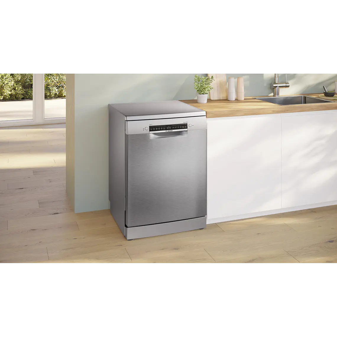 Bosch Serie 4 Lavavajillas de libre instalación 60 cm Acero antihuellas · SMS4HTI03E 2