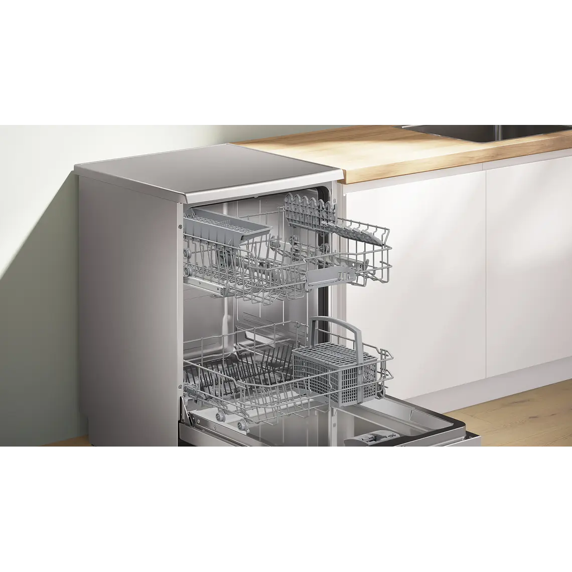 Bosch Serie 4 Lavavajillas de libre instalación 60 cm Acero antihuellas · SMS4HTI03E 5
