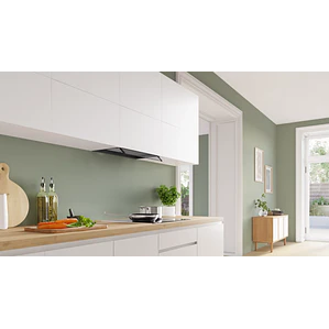 BOSCH Serie 4 Campana Extractora Decorativa integrable 60 cm Cristal transparente, Negro mate · DBB65CC60