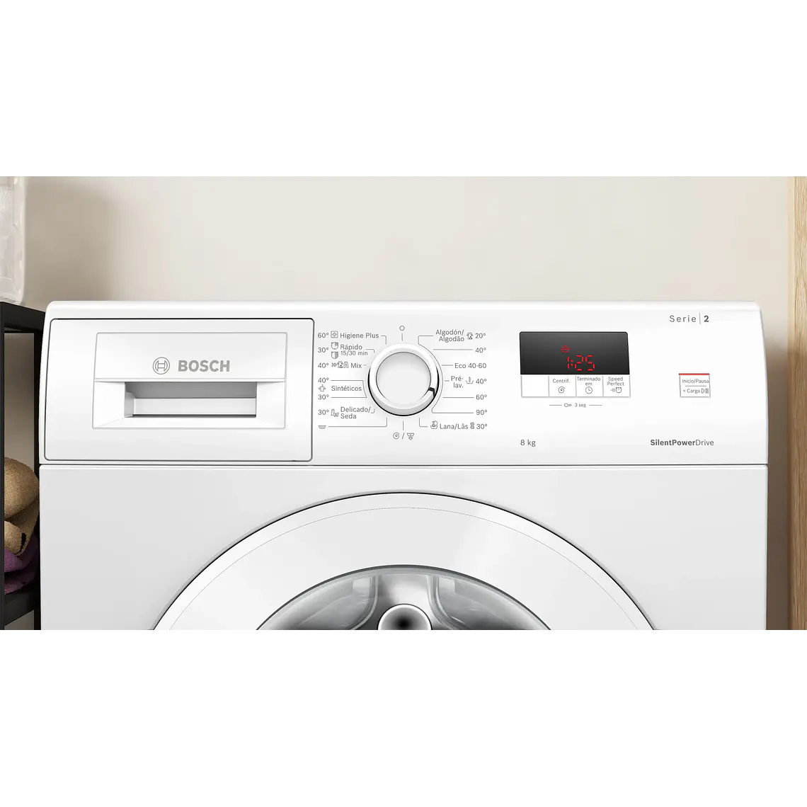 Bosch Serie 2 Lavadora de carga frontal 8 kg máx. 1200 rpm · WGE03200EP 2
