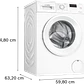 Bosch Serie 2 Lavadora de carga frontal 8 kg máx. 1200 rpm · WGE03200EP - Miniatura 7