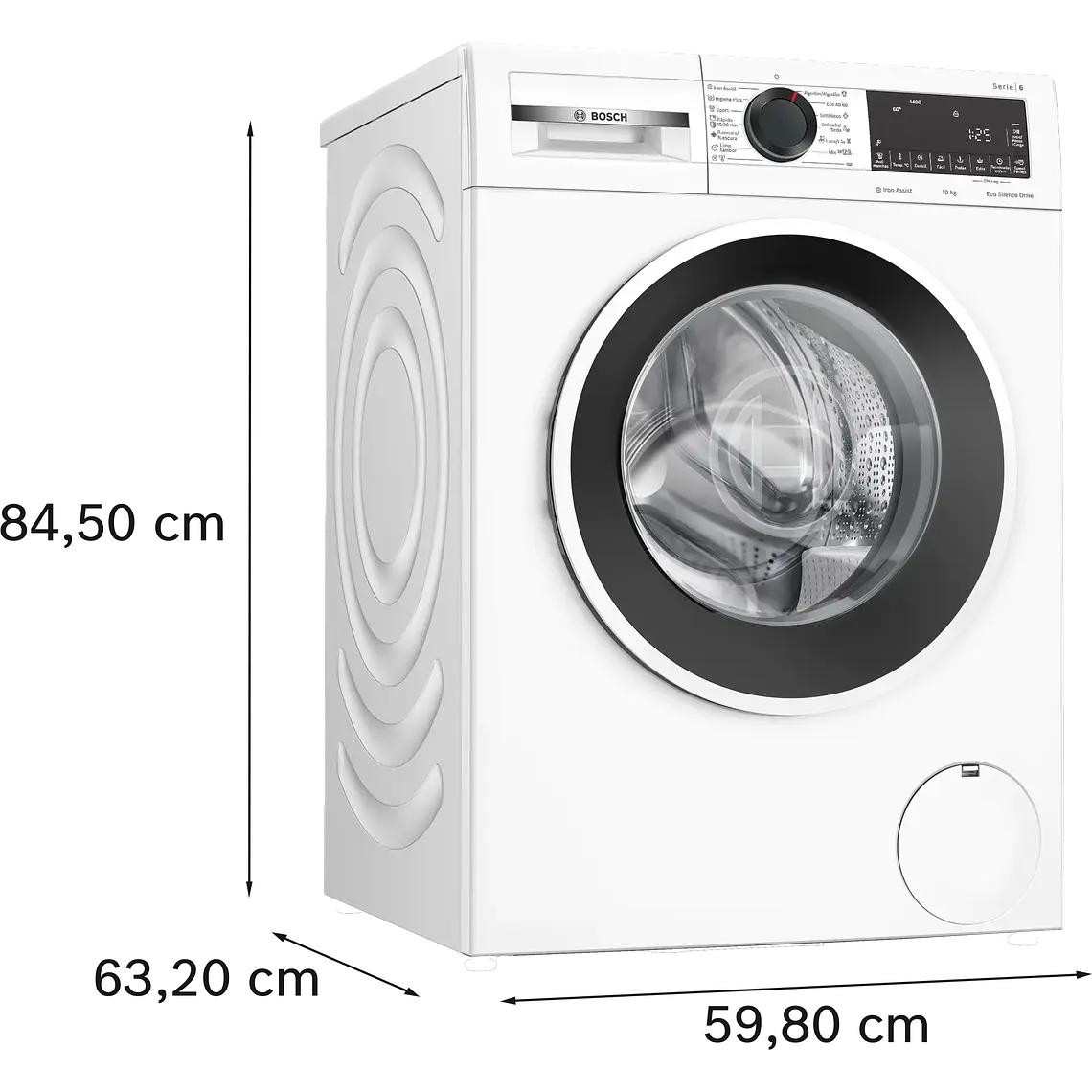 Bosch Serie 6 Lavadora de carga frontal 10 kg máx. 1400 rpm · WGG254Z2ES 6