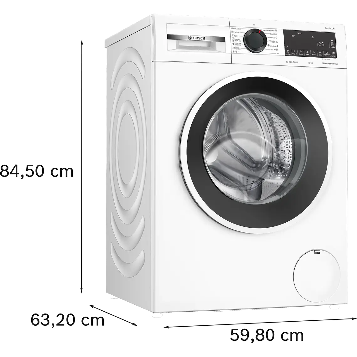 Bosch Serie 6 Lavadora de carga frontal 10 kg máx. 1400 rpm · WGG254ZBES 7