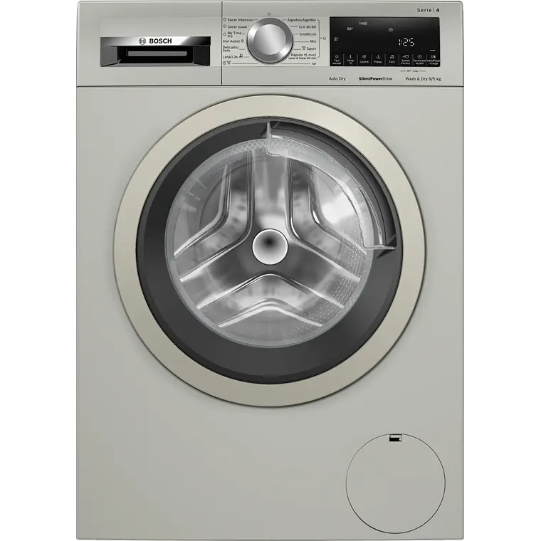 Bosch Serie 4 Lavadora-secadora 9/5 kg máx. 1400 rpm, Acero mate antihuellas · WNA1341XES 1