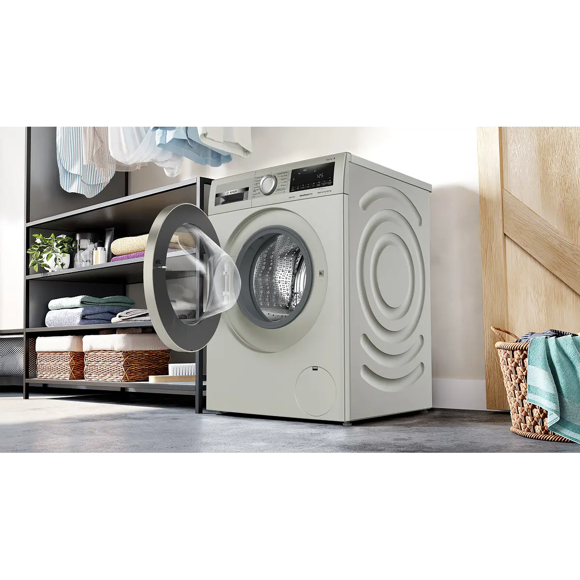 Bosch Serie 4 Lavadora-secadora 9/5 kg máx. 1400 rpm, Acero mate antihuellas · WNA1341XES 4