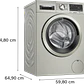 Bosch Serie 4 Lavadora-secadora 9/5 kg máx. 1400 rpm, Acero mate antihuellas · WNA1341XES - Miniatura 6