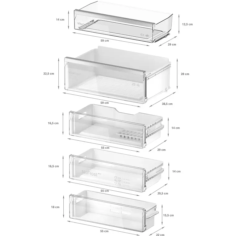 Bosch Serie 6 Refrigerador combi integrable 193.5 x 70.8 cm Cierre SoftClose con puerta fija · KBN96ADD0 7