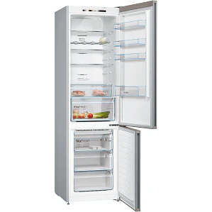 BOSCH Serie 4 Refrigerador combinado de libre instalación 203 x 60 cm Acero inoxidable · KGN39VIDB