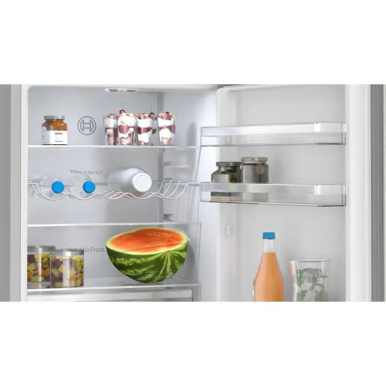 Bosch Serie 4 Refrigerador combinado de libre instalación 186 x 60 cm Acero inoxidable · KGN36VIBT 5