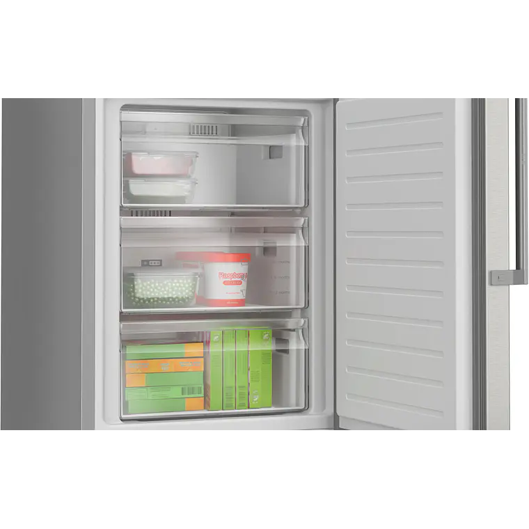 Bosch Serie 4 Refrigerador combinado de libre instalación 186 x 60 cm Acero inoxidable · KGN36VIBT 7