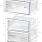 Bosch Serie 4 Refrigerador combinado de libre instalación 186 x 60 cm Acero inoxidable · KGN36VIBT - Miniatura 9