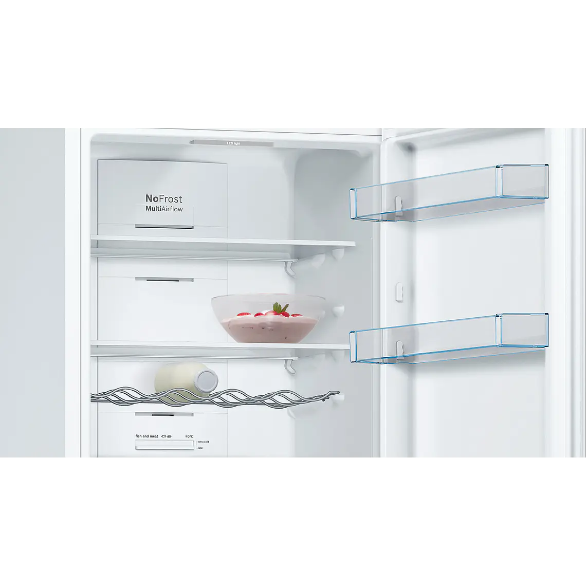 Bosch Serie 4 Refrigerador combinado de libre instalación 186 x 60 cm Blanco, Total NoFrost · KGN362WED 4