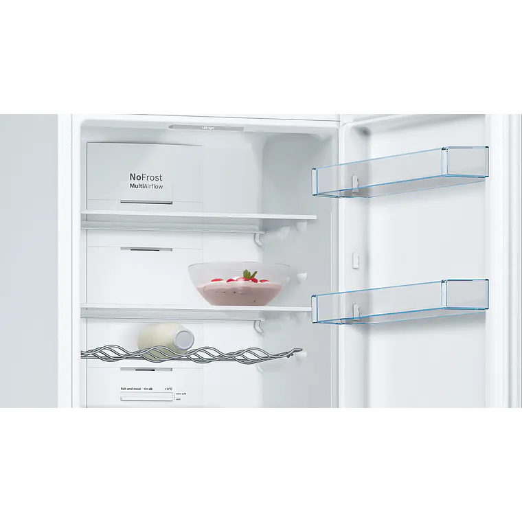 Bosch Serie 4 Refrigerador combinado de libre instalación 186 x 60 cm Blanco, Total NoFrost · KGN362WED 4