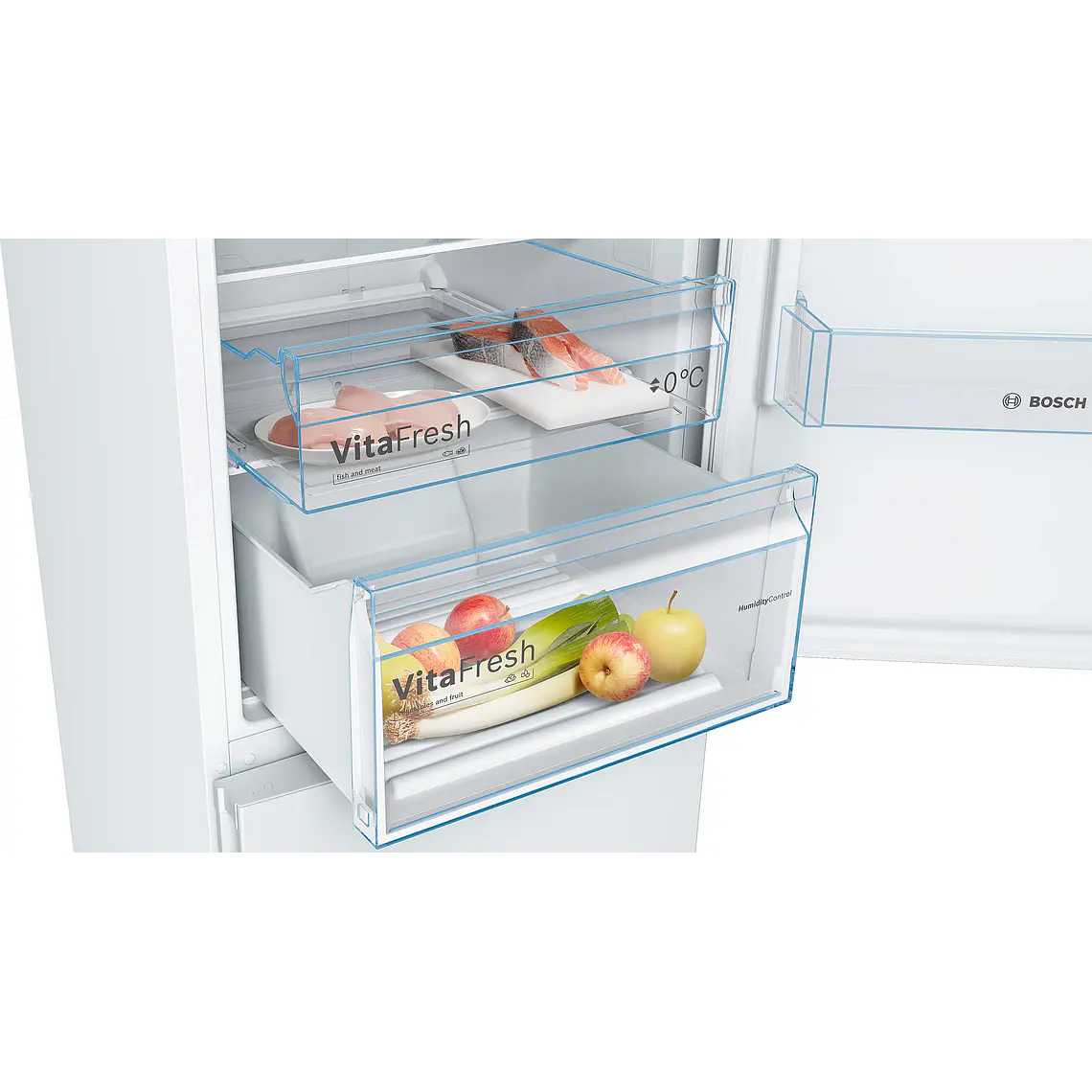 Bosch Serie 4 Refrigerador combinado de libre instalación 186 x 60 cm Blanco, Total NoFrost · KGN362WED 5