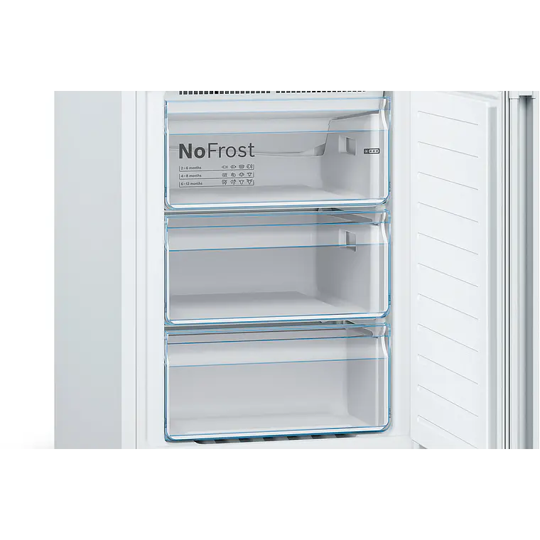 Bosch Serie 4 Refrigerador combinado de libre instalación 186 x 60 cm Blanco, Total NoFrost · KGN362WED 6