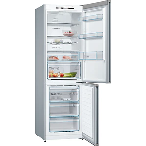 BOSCH Serie 4 Refrigerador combinado de libre instalación 186 x 60 cm Acero inoxidable · KGN36VIDB