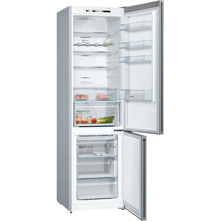 Bosch Serie 4 Refrigerador combinado de libre instalación 186 x 60 cm Acero inoxidable · KGN36VIED 2