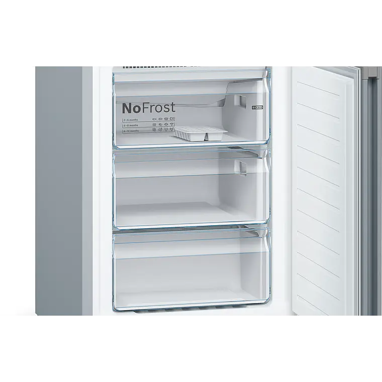 Bosch Serie 4 Refrigerador combinado de libre instalación 186 x 60 cm Acero inoxidable · KGN36VIED 6