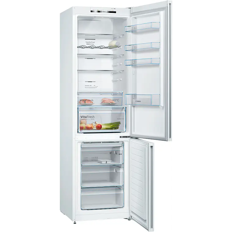 Bosch Serie 4 Refrigerador combinado de libre instalación 203 x 60 cm Blanco, Total NoFrost · KGN39VWDC 2