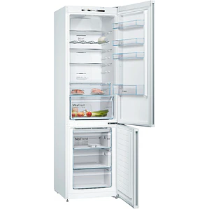 BOSCH Serie 4 Refrigerador combinado de libre instalación 203 x 60 cm Blanco, Total NoFrost · KGN39VWEB