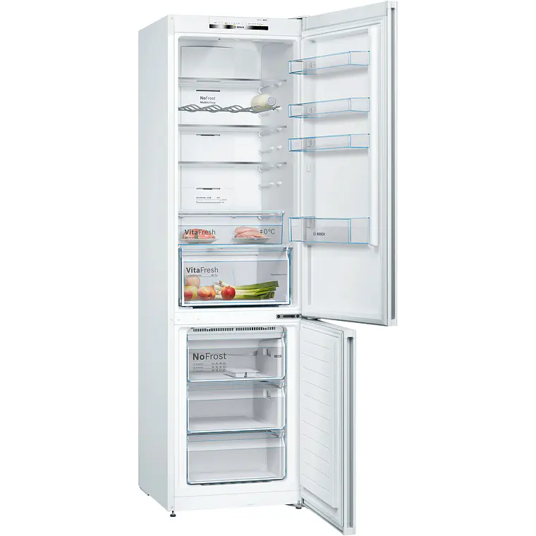 Bosch Serie 4 Refrigerador combinado de libre instalación 203 x 60 cm Blanco, Total NoFrost · KGN39VWEB 2