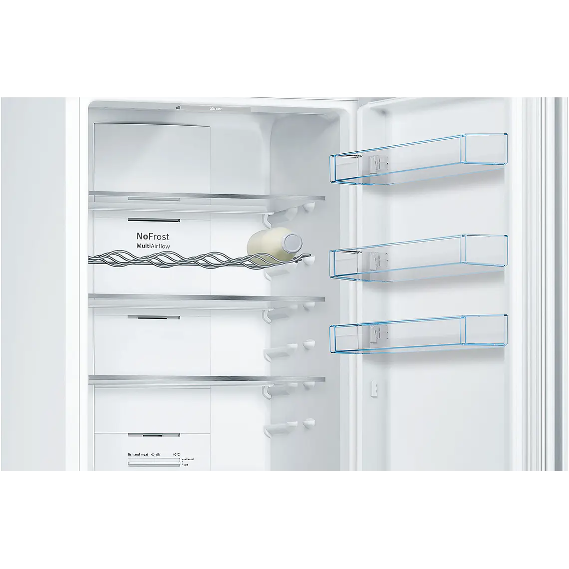 Bosch Serie 4 Refrigerador combinado de libre instalación 203 x 60 cm Blanco, Total NoFrost · KGN39VWEB 4