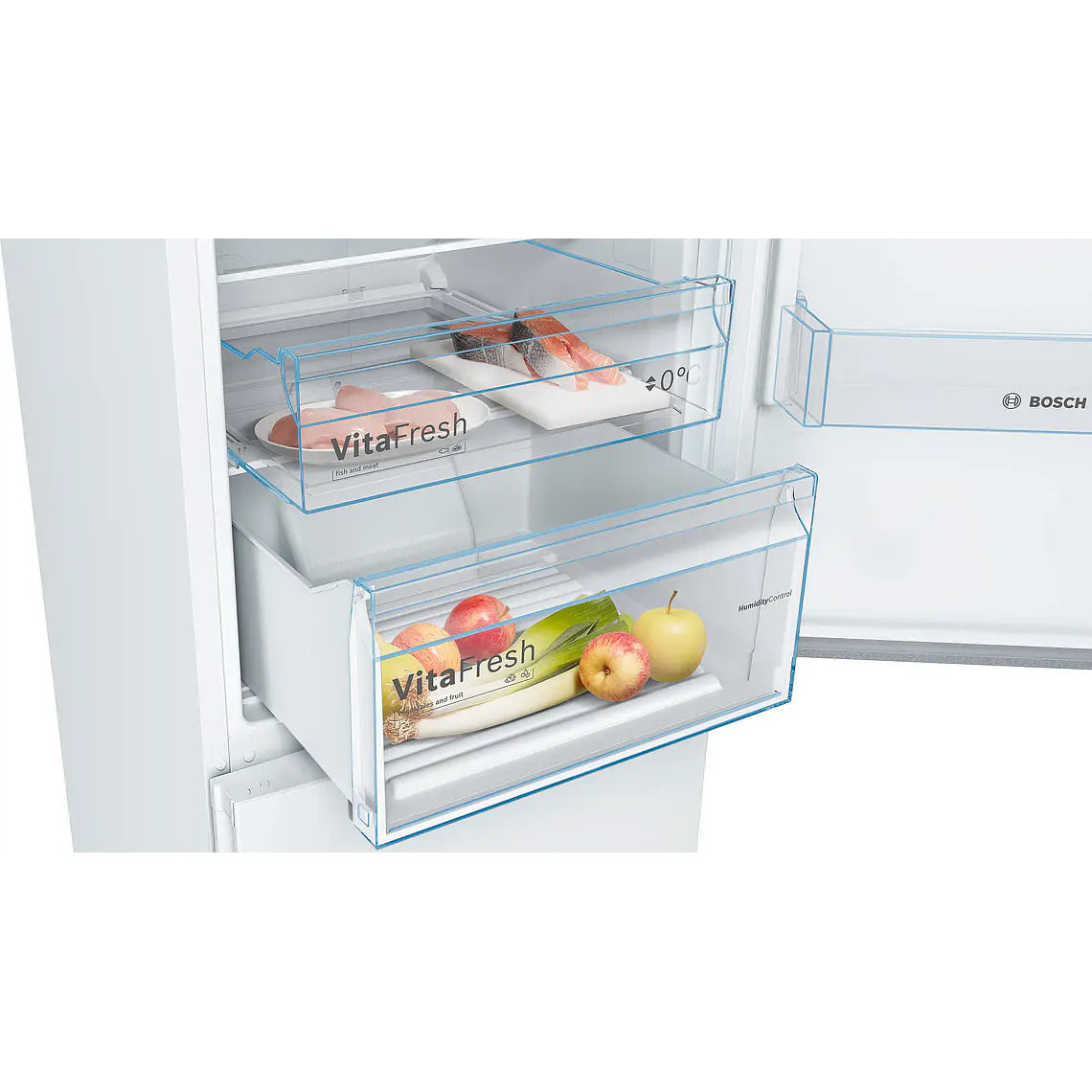 Bosch Serie 4 Refrigerador combinado de libre instalación 203 x 60 cm Blanco, Total NoFrost · KGN39VWEB 5
