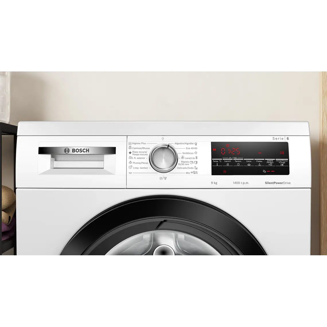 Bosch Serie 6 Lavadora de carga frontal 9 kg máx. 1400 rpm · WUU28T68ES 2