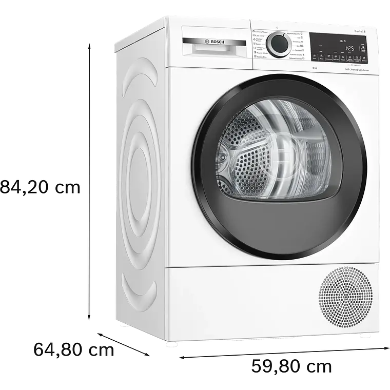 Bosch Serie 6 Secadora con bomba de calor 8 kg · WQG235D1ES 6