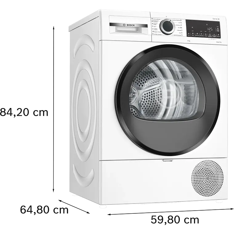 BOSCH Serie 6 Secadora con bomba de calor 9 kg · WQG24200ES 6