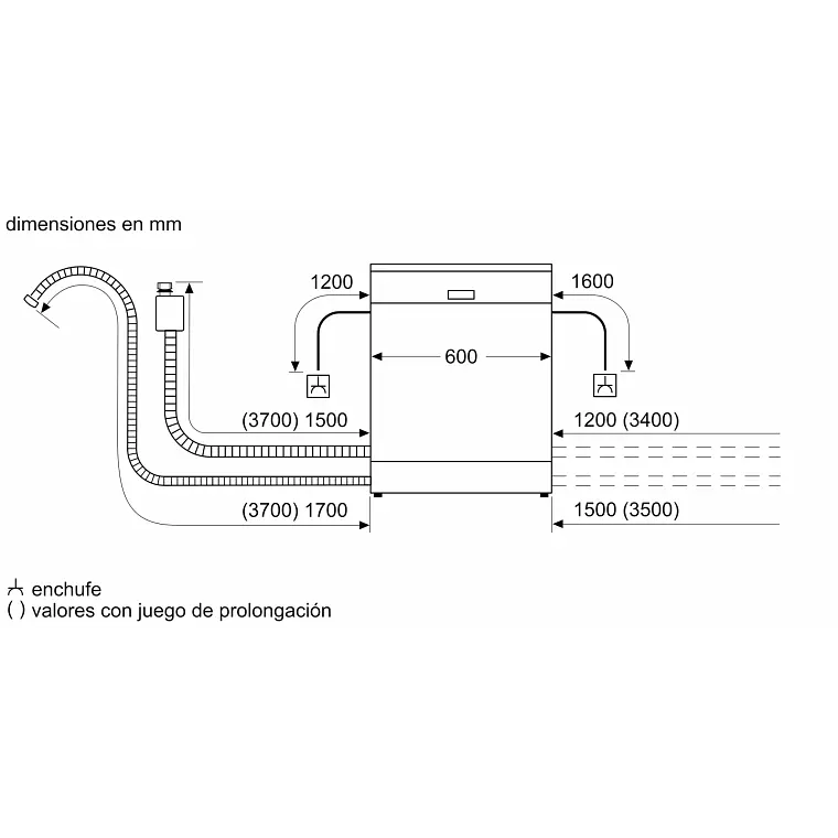 BOSCH Serie 2 Lavaplatos de libre instalación 60 cm Blanco · SMS2HTW60E 2