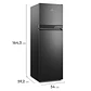 Refrigerador Mademsa 242L No Frost Top Freezer Inverter Altus A1250IN Negro - Miniatura 3