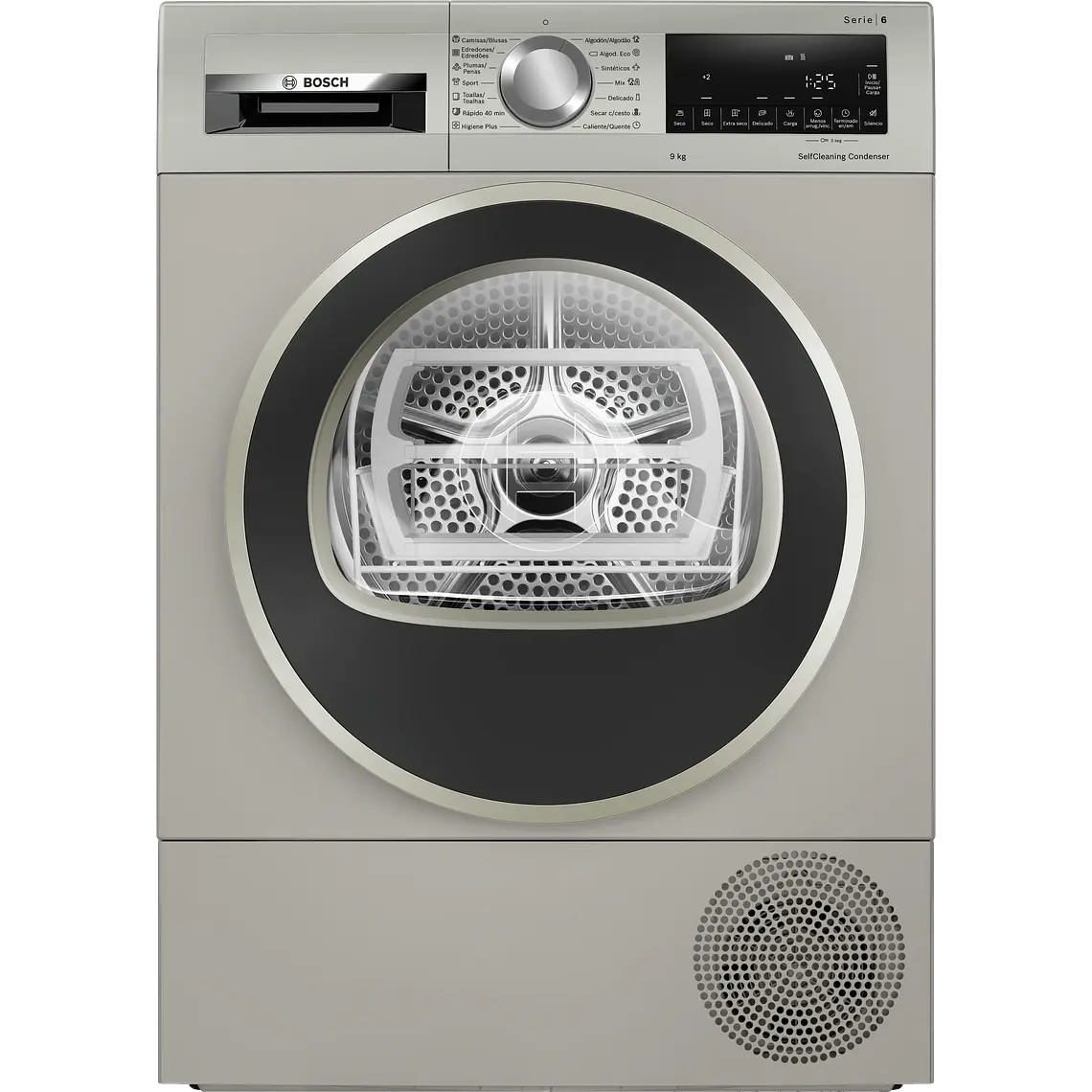 Bosch Serie 6 Secadora 9 kg con bomba de calor WQG2450XES 1