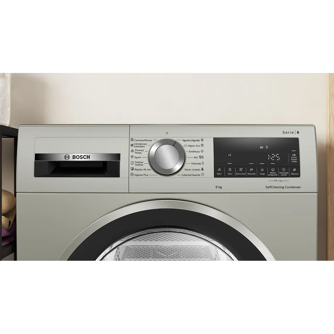 Bosch Serie 6 Secadora 9 kg con bomba de calor WQG2450XES 2