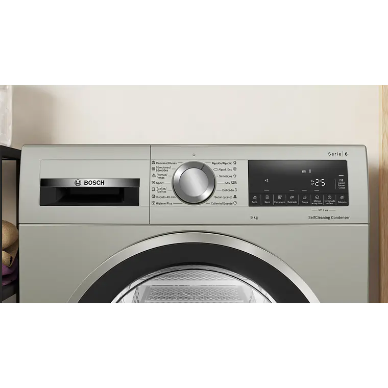 Bosch Serie 6 Secadora 9 kg con bomba de calor WQG2450XES 2